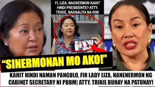 Matapos MAGBAIT-BAITAN| Atty. TRIXIE CRUZ INILABAS NARIN ang BAHO ni LIZA MARCOS| 