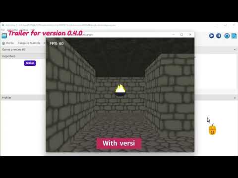 Trailer for version 0.4.0. 3D extension for GDevelop.