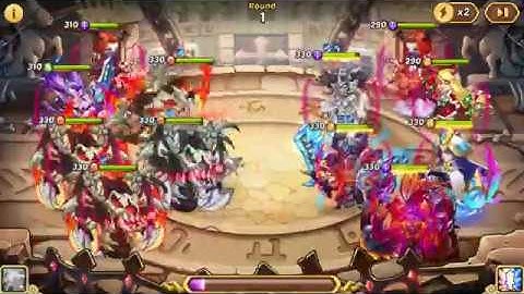 Idle Heroes - Skerei Army /w Amenra and NEW Garuda vs GvE