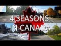 Four Seasons in Canada. Driving from Oakville to Burlington