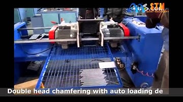 Saint Machinery double head tube chamfering machine, pipe beveling machine, borde biselado