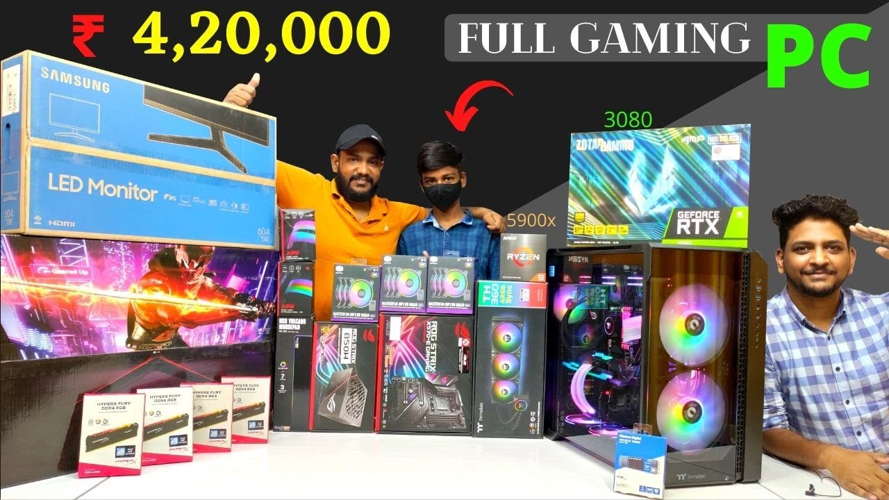 Rs 4 000 Full Gaming Pc Rtx 3080 5900x Priyanshu Sitapur Mr Pc Wale Youtube