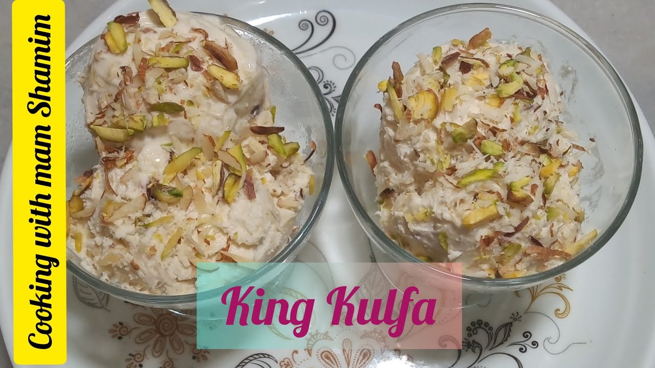 King Kulfa recipemalai Kulfa ice cream Home made Badami Kulfa