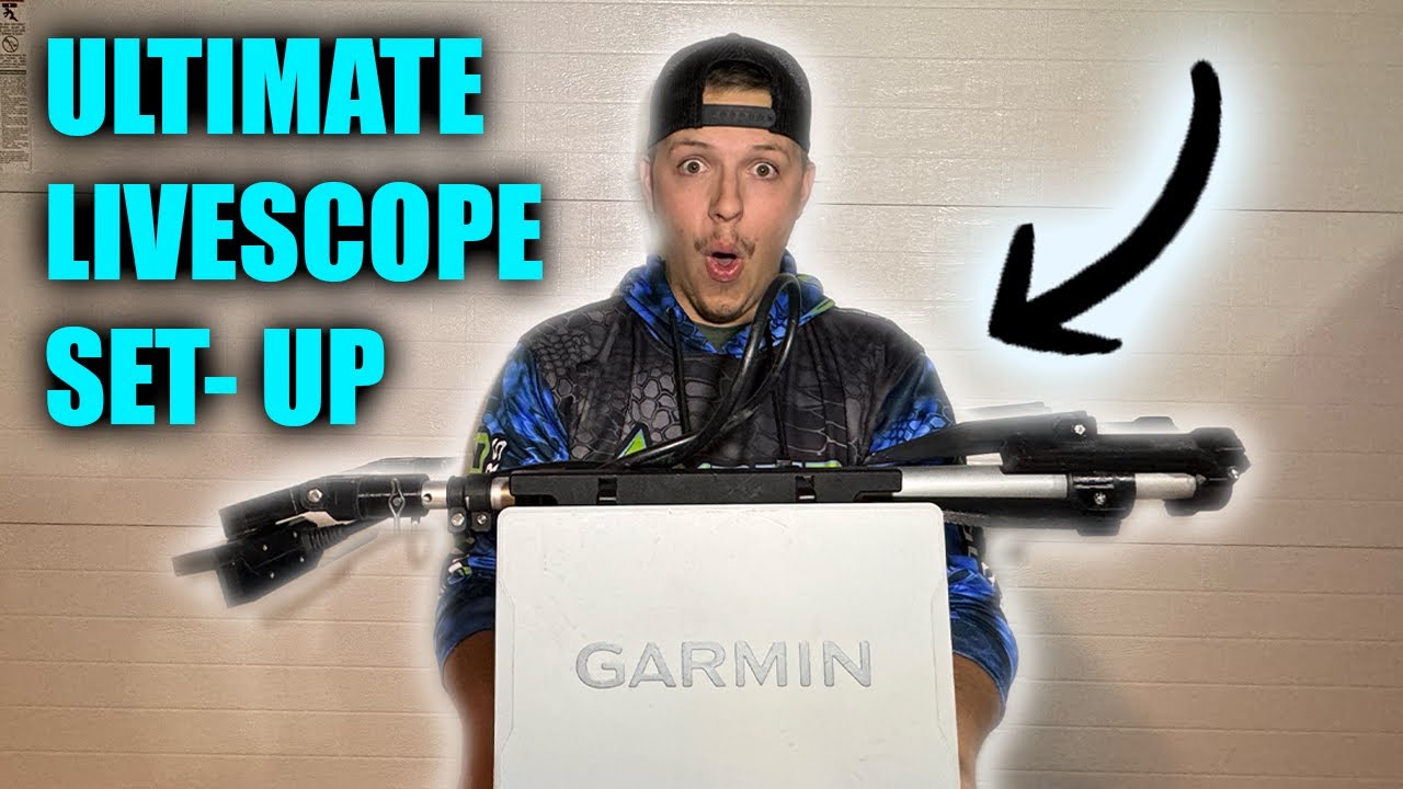 THE ULTIMATE ICE FISHING SET UP For Garmin Livescope! 