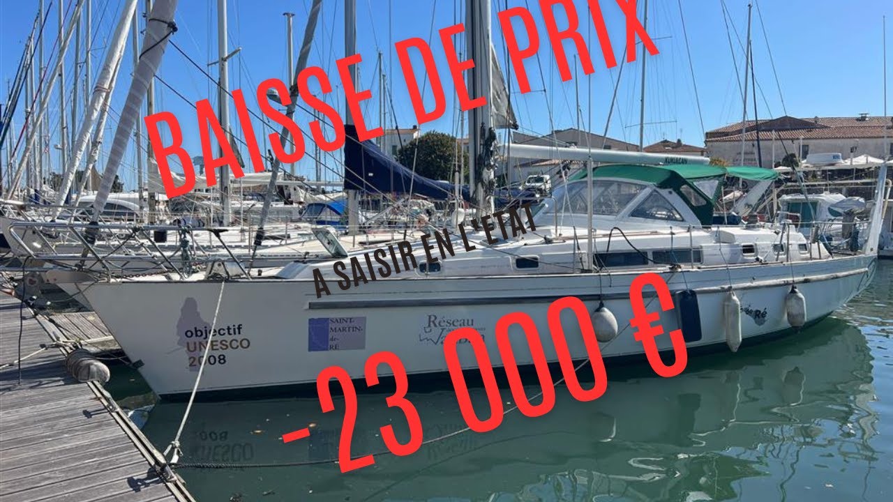 BAISSE DE PRIX Voilier Beneteau Océanis 44 CC année 1995 avec 3 cabines