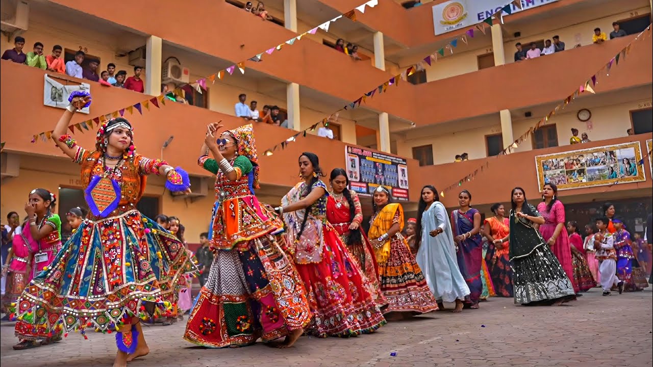 Navaratri Celebration & Garba Competition at Divya Jyoti School - Daman🔥