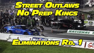 Street Outlaws No Prep Kings Invitational Eliminations National Trail Raceway 2023 Round 1