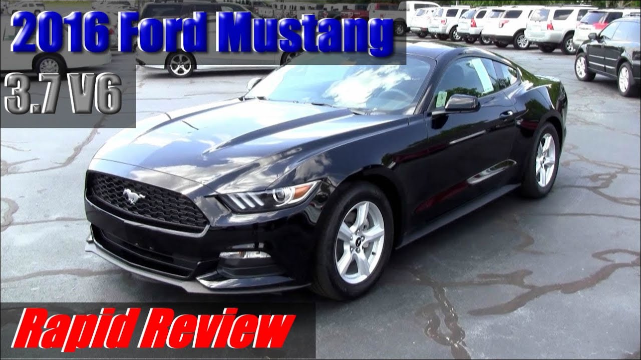 16 Ford Mustang 3 7 V6 Youtube