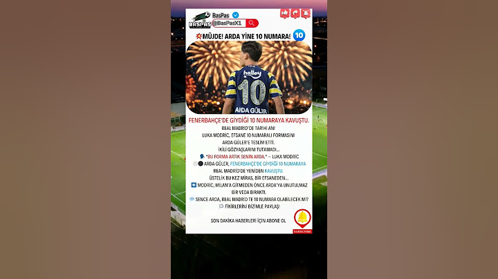 💥MÜJDE! ARDA YİNE 10 NUMARA!  Fenerbahçe'de giydiği 10 numaraya kavuştu. #football #ardagüler  #news