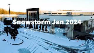 MIC Aerial view after winter snowstorm- January 2024 by Memphis Islamic Center (MIC) 687 views 3 months ago 3 minutes, 26 seconds