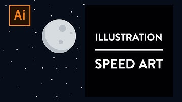 Night Sky Illustration | Speed Art | Adobe Illustrator | Balaji Nant