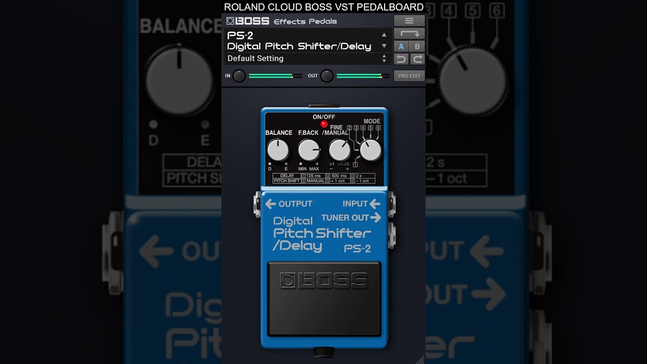 BOSS PS-2 Digital Pitch Shifter/Delay | Effects Pedals Plugin