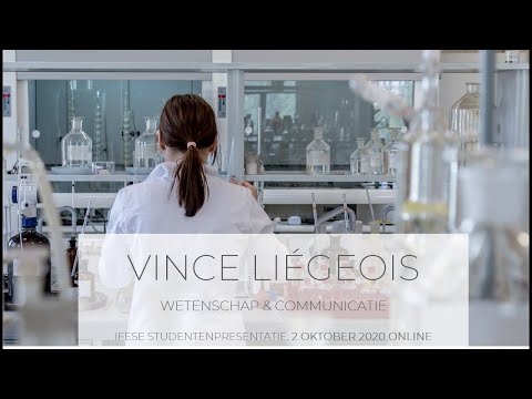 Vince Liégeois- Wetenschap & Communicatie