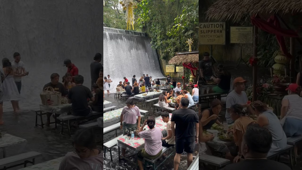 😍🤤Waterfall Buffet Restaurant - Villa Escudero Quezon Philippines