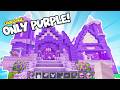 Minecraft BUT I Can Only Build With PURPLE 