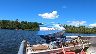 1967 Evinrude Fastwin Electric Start 18hp Outboard Motor Lake Test