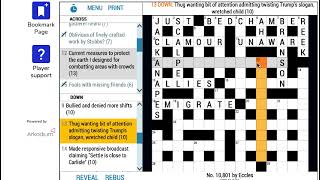 Guided cryptic crossword solve, another Eccles classic (ASMR) screenshot 5
