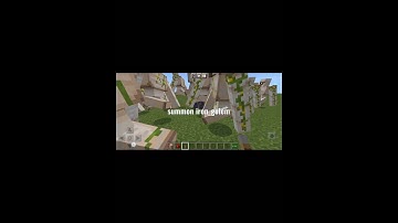 How to make infinity iron golem in Minecraft PE with command block