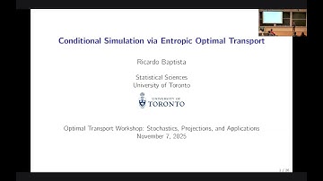 Conditional simulation via entropic optimal transport