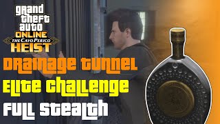 GTA Online Cayo Perico Heist | Drainage Tunnel | Full Stealth | Elite