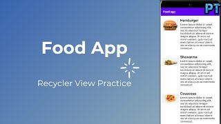 Food App, Practicing Recycler View With OnClick Listener screenshot 2