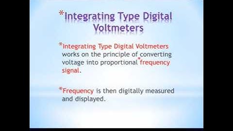 Integration type digital voltmeter