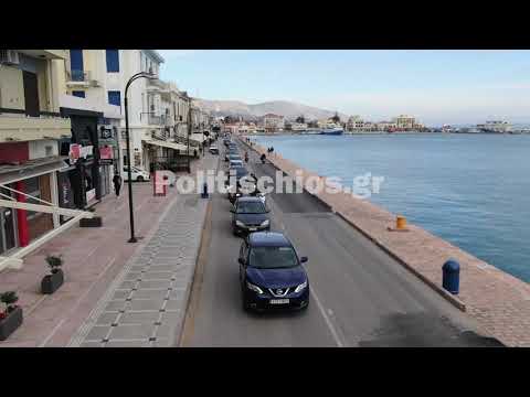 Μεγαλειώδης αυτοκινητοπομπή στη Χίο ενάντια στη νέα δομή