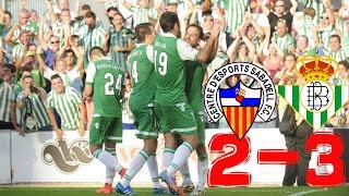 Sabadell 2-3 Betis  2014-2015 - Resumen / Todos los Goles / All Goals