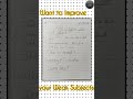 “Weak Subject? Do This Daily” by Hraday Raj singh #ICSE #Class10 #StudyTips #WeakSubject#StudentLife