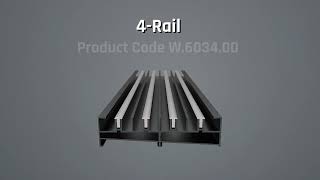 Luxury Sliding Systems – Inlay Rail Frame Solutions | Product Codes & Cross-Section Views