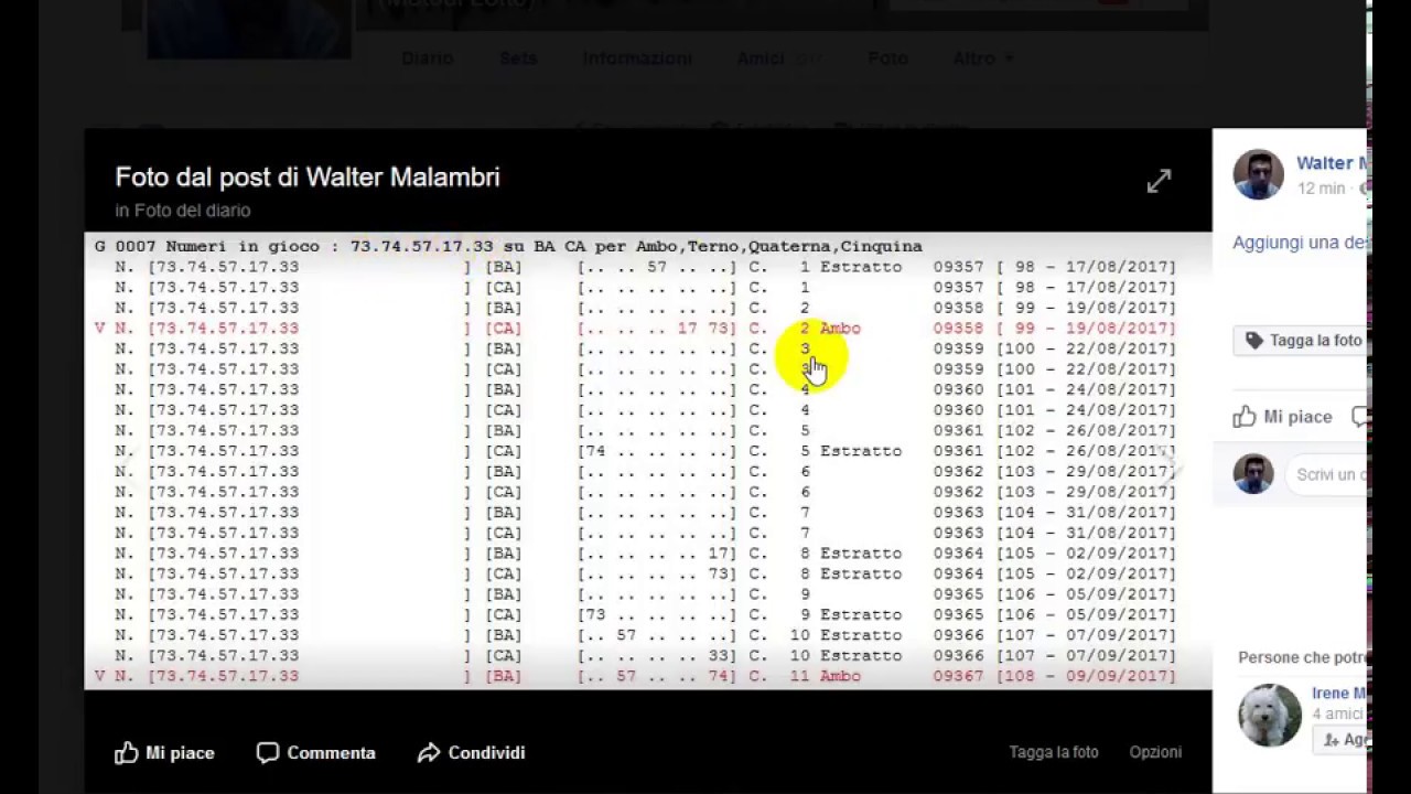 Metodo per Vincere al Lotto Ambi Terni e Quaterne 8600 Euro in 6 mesi