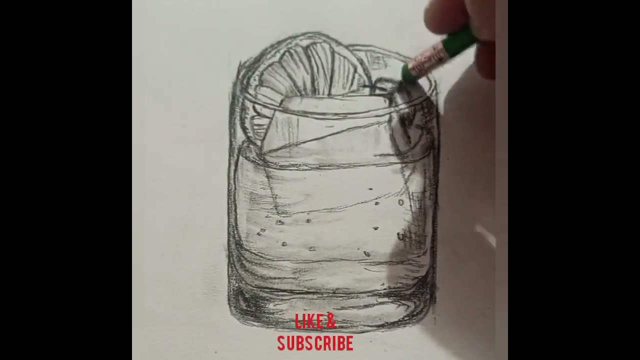 Draw easy drawing lemon drink.. |sketch drawing|Art by almas....
