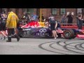 DANIEL RICCIARDO Red Bull RB7 V8 wakes Perth streets