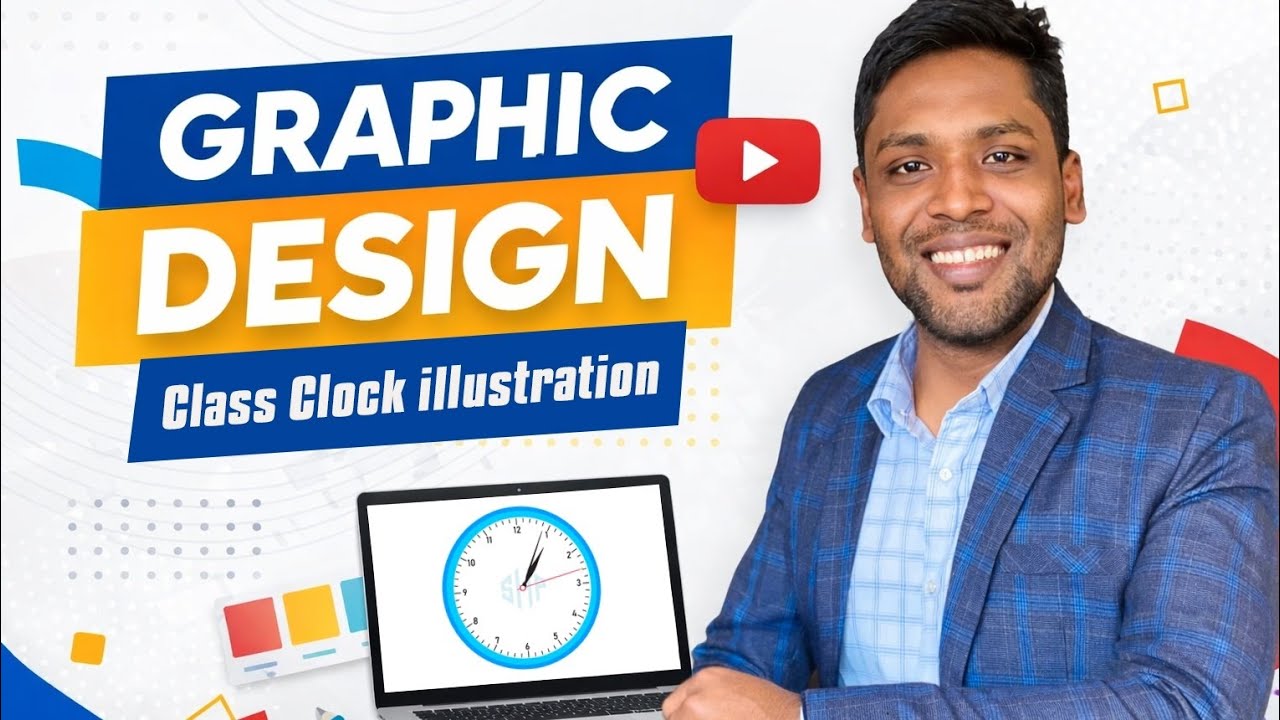 Clock Illustration in Adobe Illustrator | Step-by-Step Vector Design Tutorial