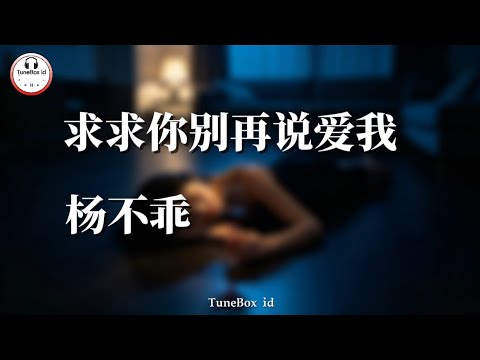 杨不乖 - 求求你别再说爱我 | Yang Bu Guai - Tolong Jangan Katakan Kau Mencintaiku Lagi |TiktokDouyin @TuneBoxId 