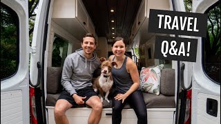 Travel Q&A: How we plan trips, traveling with a dog, saving money, staying fit, & more!