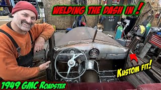 Installing the dash in the 1949 GMC Roadster