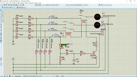 Proteus Fire alarm simulation