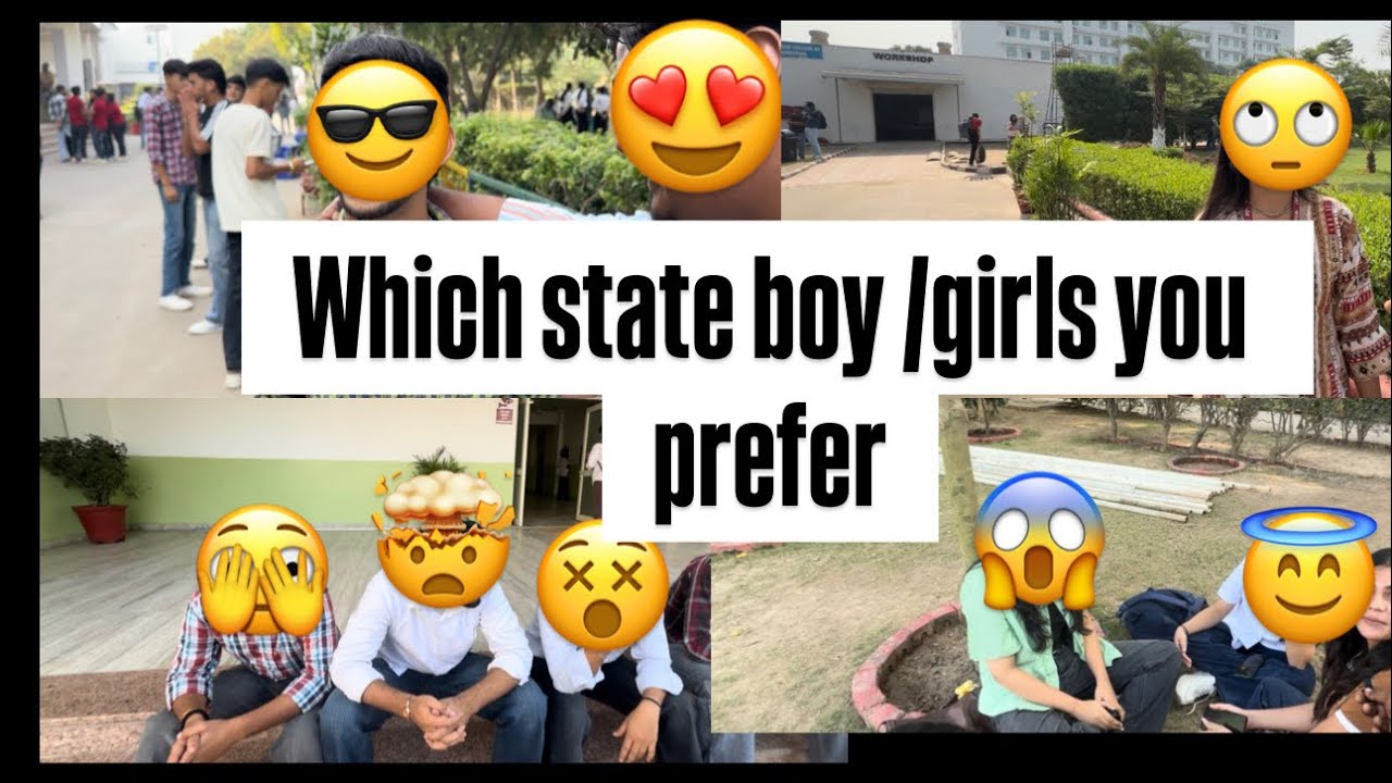 😱 which state boy / girl you perfer  |Cgc university Mohali ✨| Chandigarh university ❣️