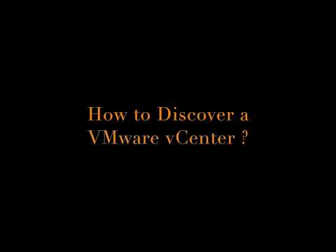 How to Discover a VMware vCenter?