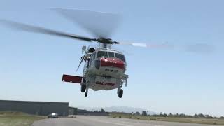 CAL FIRE Sikorsky S-70 takeoff from KHWD