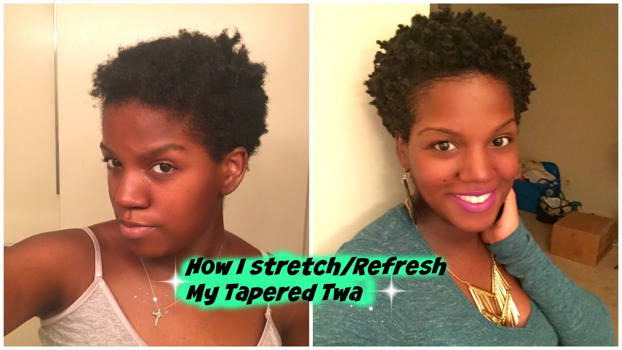 How To Stretch Short Natural Hair | 4C Hair | TWA - YouTube