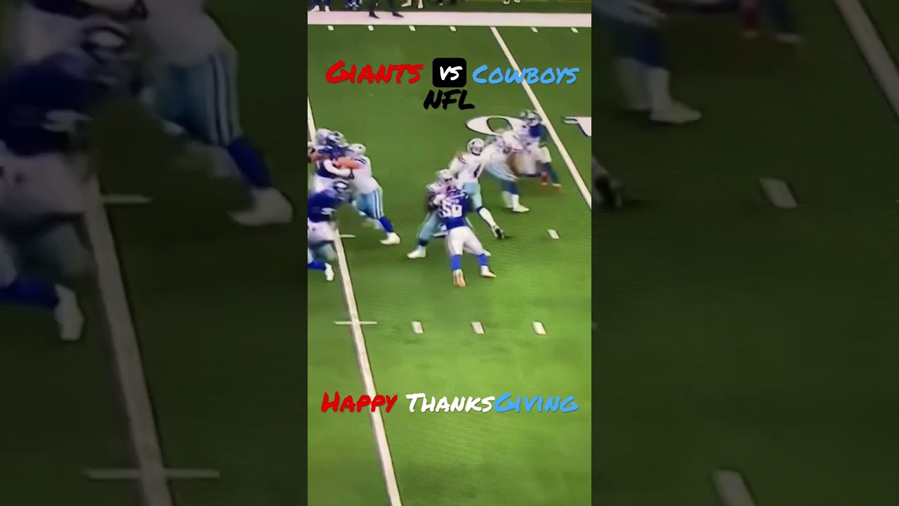 NFL Thanksgiving Game Giants vs Cowboys. Happy Thanksgiving to EVERYONE #shorts #shortsvideo  🦃🦃🦃