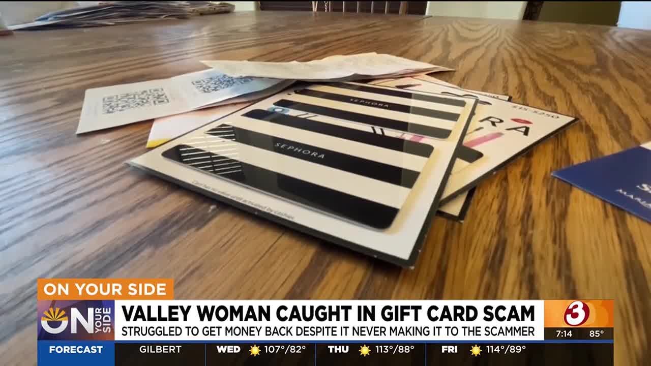 Arizona woman caught in gift card scam - YouTube
