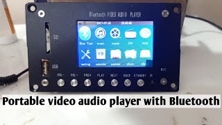 Portable video audio player with Bluetooth