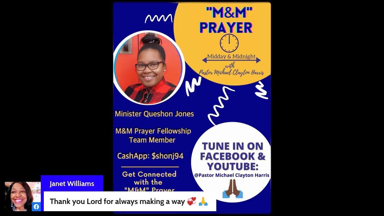 M&M Prayer with Pastor Michael Clayton Harris (Midnight 8/19/2021) Prayer YouTube M&M Prayer with Pastor Michael Clayton Harris (Midnight 8/19/2021) Prayer YouTube