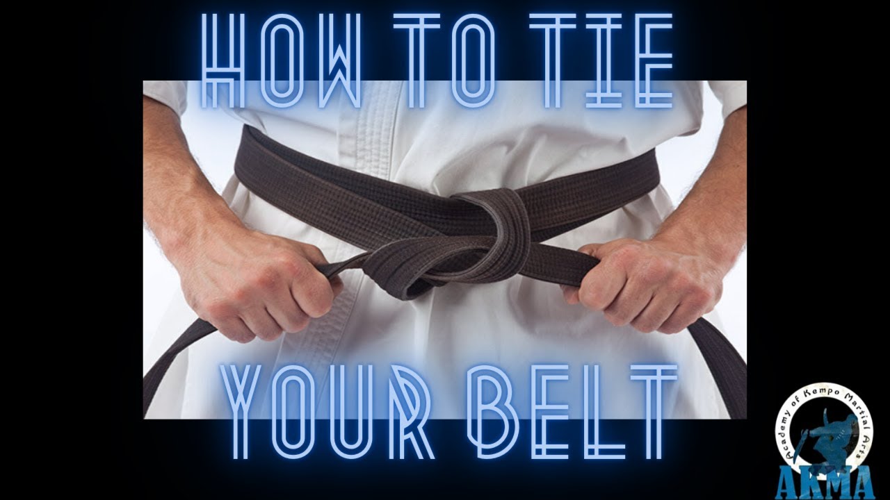 How to tie your belt - YouTube