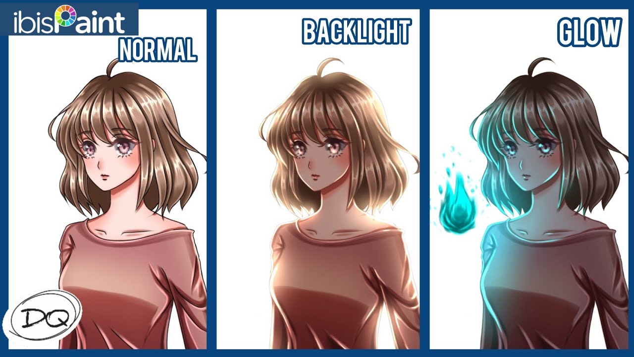 Tutorial Cara Membuat Efek Cahaya (Glow & Backlight) di ibis Paint X