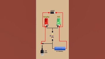 how to Make 3.7v battery charger & indicator #shorts #diy #electronics