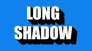 LONG SHADOW TEXT EFFECT | PHOTOSHOP TUTORIAL